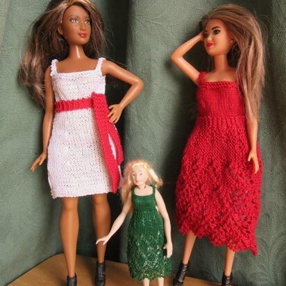 1:12th and 1:6th scale Ladies Christmas dress