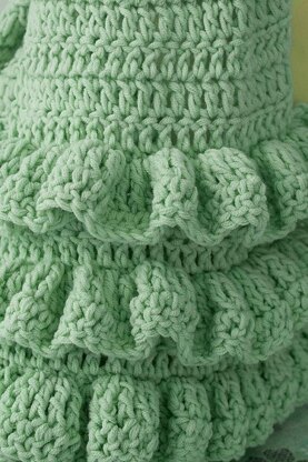 Crochet Ruffle Scarf or Neck Warmer