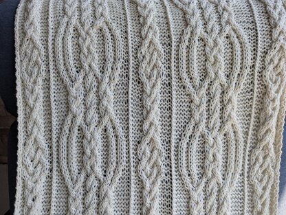 Manitoba Cabled Shawl