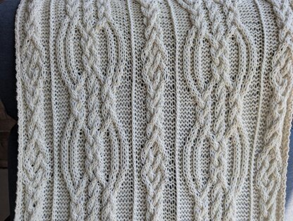 Manitoba Cabled Shawl