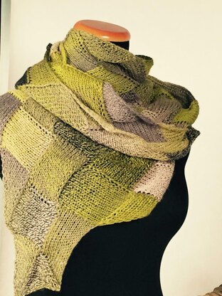 Christine Entrelac Shawl