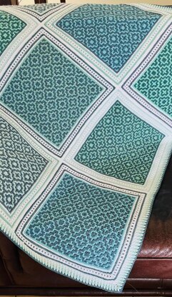 Aegean Ripple Mosaic Blanket