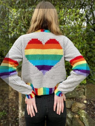 Rainbow Love Heart Jumper