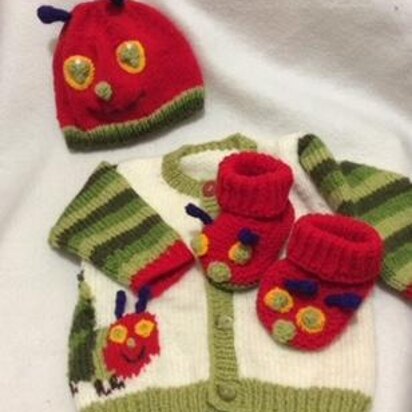 Hungry Caterpillar inspired Cardigan Set