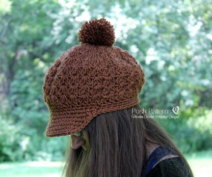 Slouchy Newsboy Hat Pattern 122