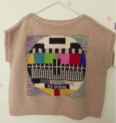 NO SINGAL Intarsia Sweater