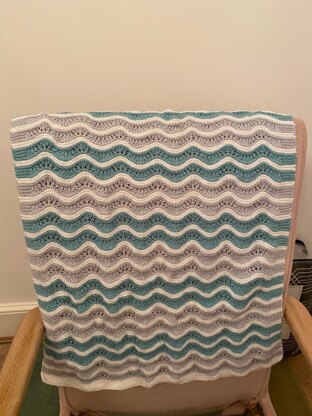 RAINBOW RIPPLES Buggy Blanket