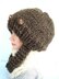 510 KNITTED CHUNKY HAT WITH LONG EAR FLAPS