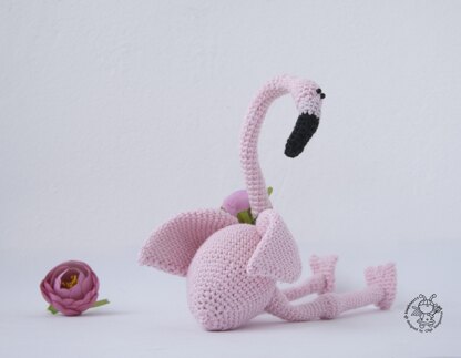 Small pink flamingo