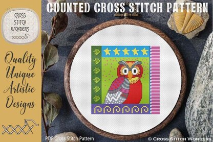 Crazy Patch Owl 03