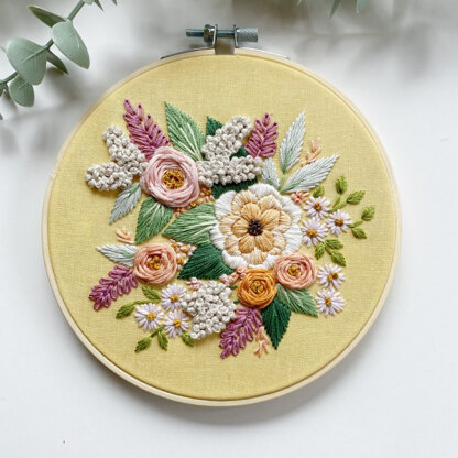 Bountiful Blooms Embroidery Pattern