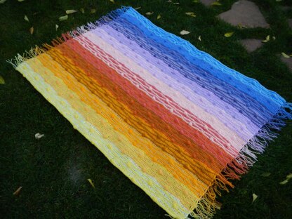 Puffy NOLA Sunset Afghan