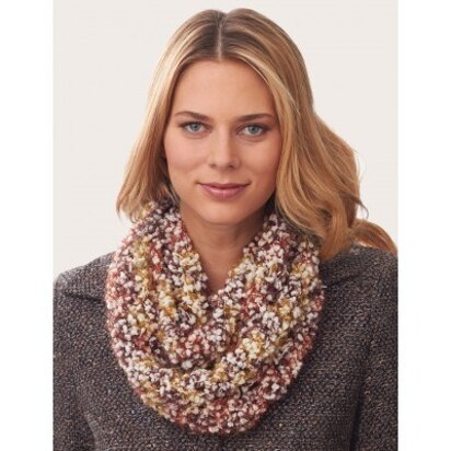 V-Stitch Infinity Scarf in Bernat Blissful - Downloadable PDF