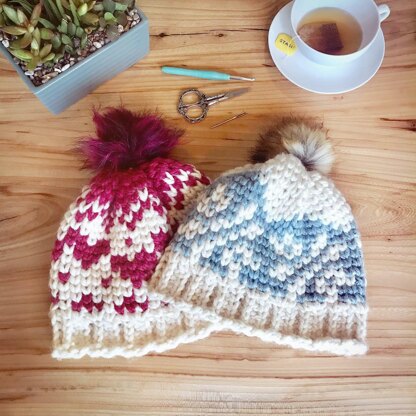 Ice Crystals Chunky Beanie