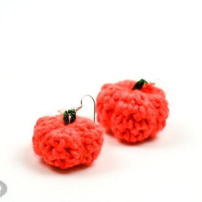 Little 3D Pumpkin Earrings