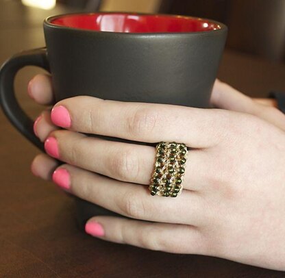 Patterns for Knitted Jewelry: Bella Knit Ring Knitting Pattern