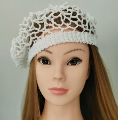 Irish lace warm hat beret