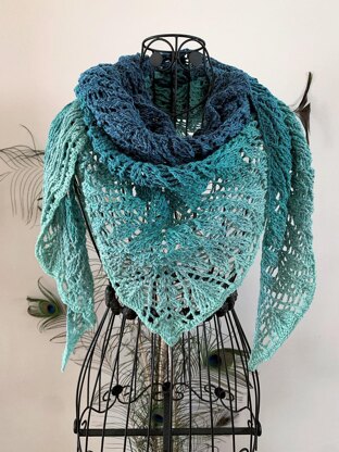 Triangular scarf "Perimede"