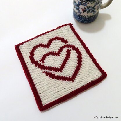 Double Hearts Potholder