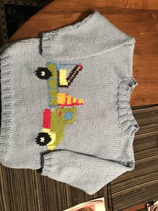 Paintbox truck sweater