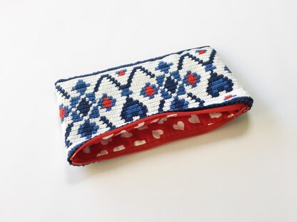 Delft Blue hook / pencil case