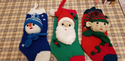 Christmas stocking charity knits