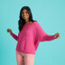 Retro Batwing Jumper - Free Jumper Knitting Pattern For Women in Paintbox Yarns Cotton 4 Ply by Paintbox Yarns