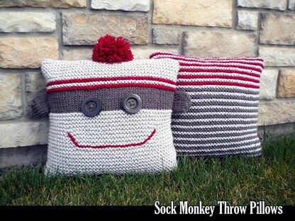 Sock Monkey Throw Pillows