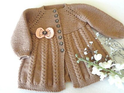 Cables Baby Jacket Knitted Baby Cardigan Baby Sweater Baby Coat
