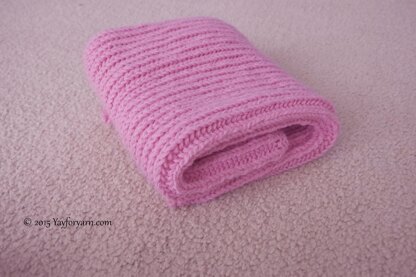 Easy Brioche Baby Blanket