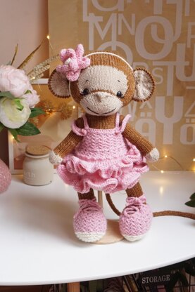 Knitting Pattern Doll Clothes - Outfit "Ballerina"
