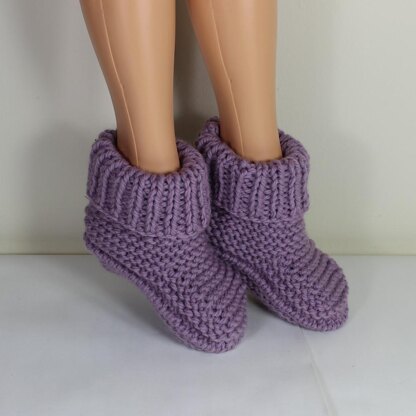 Rib Cuff Super Chunky Slipper Boots