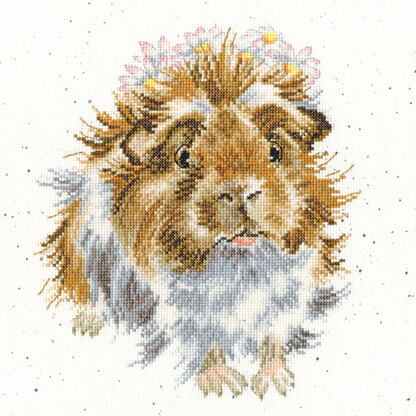 Bothy Threads Grinny Pig Cross Stitch Kit - 26 x 26cm