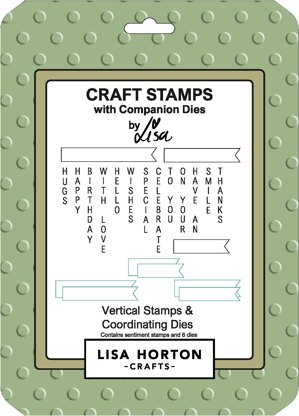 Lisa Horton Vertical Stamps and Coordinating Die Set