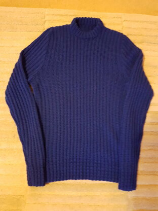 blue sweater