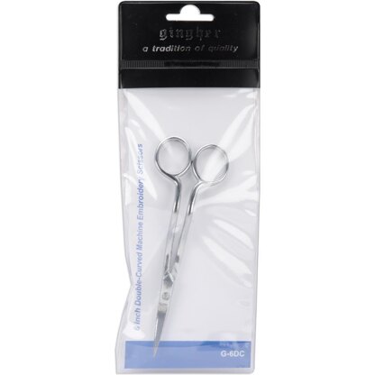 Gingher Double-Curved Machine Embroidery Scissors