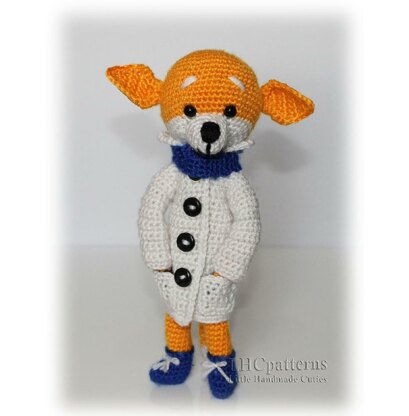 Fred the Fox Crochet Pattern, Fox Crochet Pattern, Amigurumi Fox