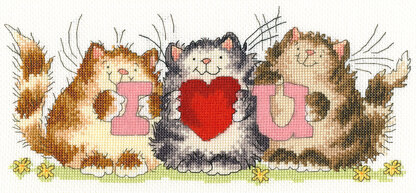 Bothy Threads I Heart U Cross Stitch Kit