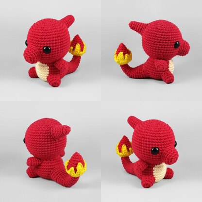 VinCrafty's Charmander, Charmeleon & Charizard Pattern