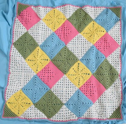 Classic Granny with a Twist Blanket