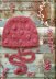 Pink Peppercorns bobble bonnet