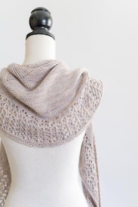 Touch Of Lace Crescent Shawl