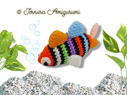 Multicolored fish Amigurumi