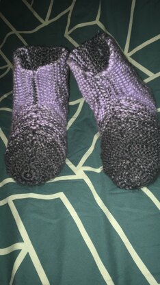 Ribbed Bootie Slippers