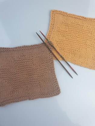 Autumn knitted squares