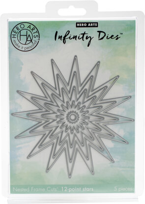 Hero Arts Infinity Dies - 12-Point Stars .5" To 5"