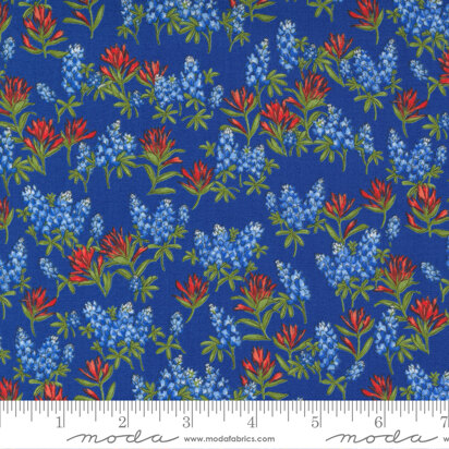 Moda Fabrics Wildflowers  - Blue - 33622-12
