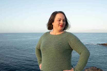 Crochet Crew Neck Sweater