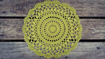 Round Lace Doily Written Pattern
