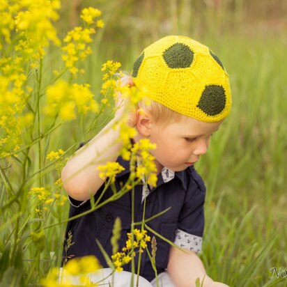 Kids crochet sun hat "Messi"